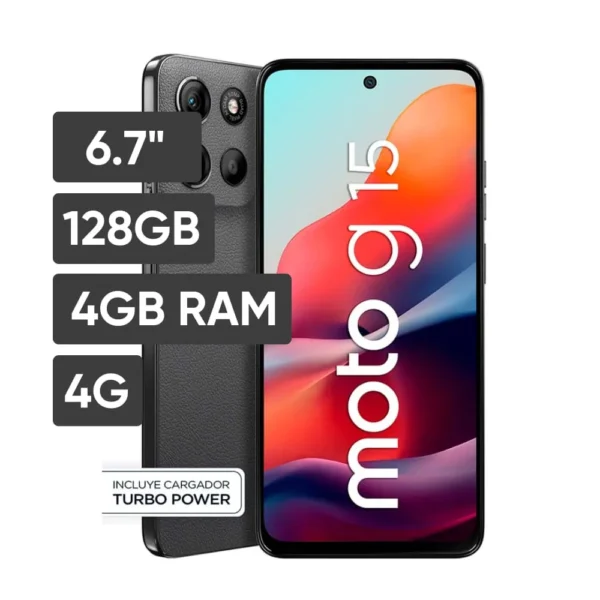 MOTO G15 6.7" 4GB 128GB 50MP Gris