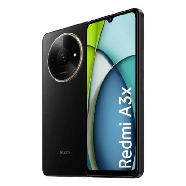 Celular Xiaomi Redmi A3X, 6.71", 64GB Rom, 3GB RAM, cámara principal 8 MP + 0.8MP, cámara frontal 5 MP, negro medianoche