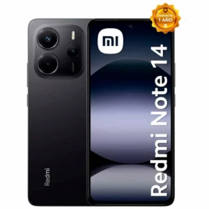 Celular Xiaomi Redmi Note 14, 6.67", bluetooth 5.3, 6GB RAM, 128GB rom, cámara principal 108MP, cámara frontal 20MP, negro medianoche