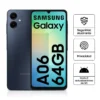 Celular Samsung Galaxy A06 4G 64GB, 4GB RAM, cámara principal 50MP + 2MP, frontal 8MP, 6.7", negro