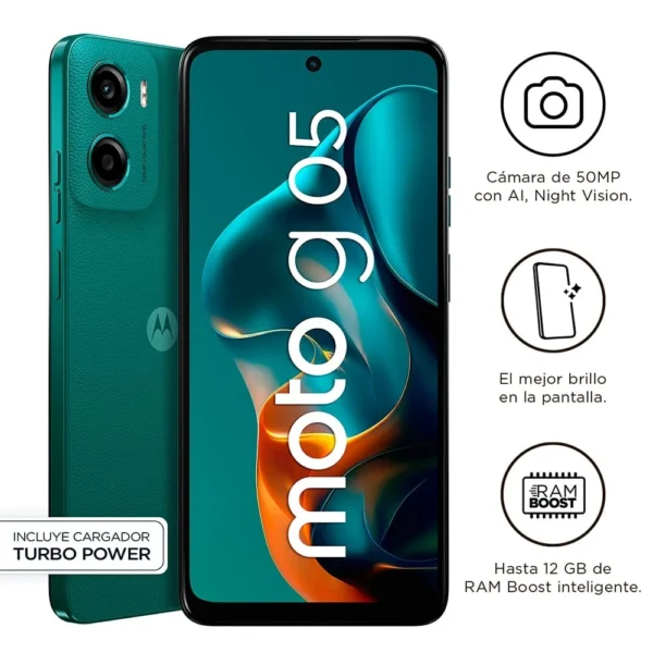MOTOROLA G05 64GB 4GB RAM 50MP+ 0.64 UMSENSOR LUZ 6.67"